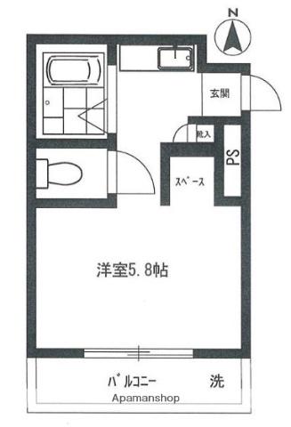 メゾンプリヴェ(1K/3階)の間取り写真