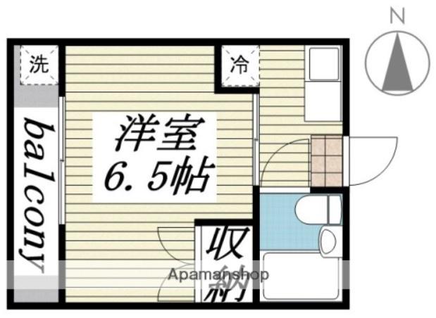 サンアベニュー師岡(1K/2階)の間取り写真