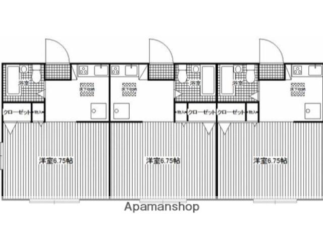 プロトプレイス(1K/1階)の間取り写真
