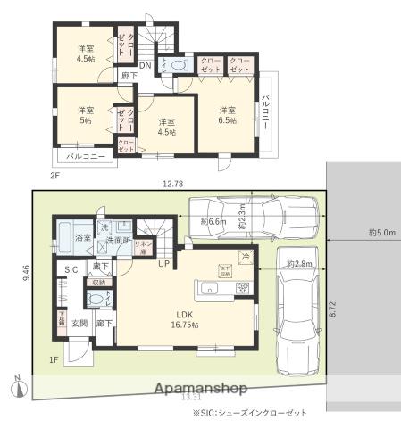 西武鉄道国分寺線 恋ケ窪駅 バス乗車時間：13分 富士本三丁目バス停で下車 徒歩9分 2階建 築1年(4LDK)の間取り写真
