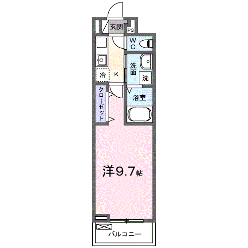 セグロ 358(1K/2階)の間取り写真