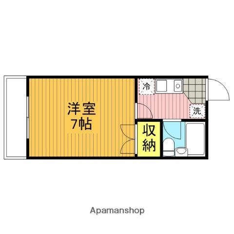 フレンドコーポ(1K/2階)の間取り写真