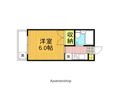 ハイツミユキ(1K/1階)の間取り写真