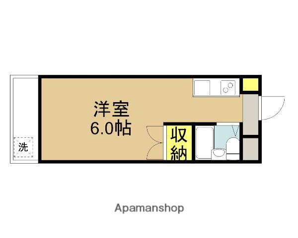 アネックス武蔵台(ワンルーム/3階)の間取り写真