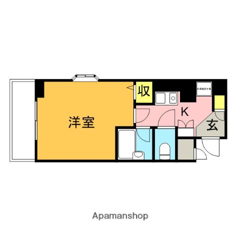 コアパレス・常葉6 8階階 間取り