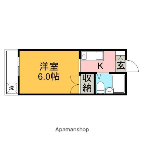 アーバンソワール吉祥寺(ワンルーム/3階)の間取り写真