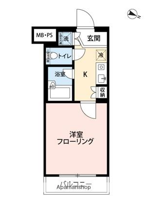 ルーブル東高円寺(1K/2階)の間取り写真