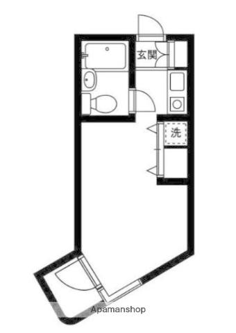 エムディオ三鷹台(ワンルーム/2階)の間取り写真