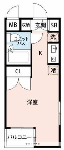 フェニックス西荻窪(ワンルーム/4階)の間取り写真