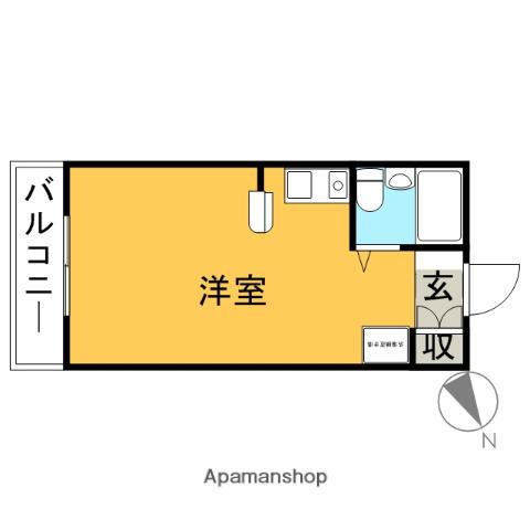 ハイツ西久保 1階階 間取り