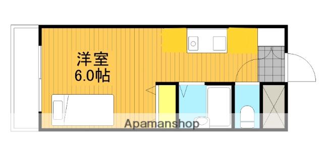 東和ドミトリー A(ワンルーム/2階)の間取り写真