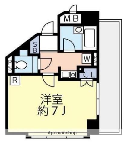 グランヴァン荻窪(1K/2階)の間取り写真