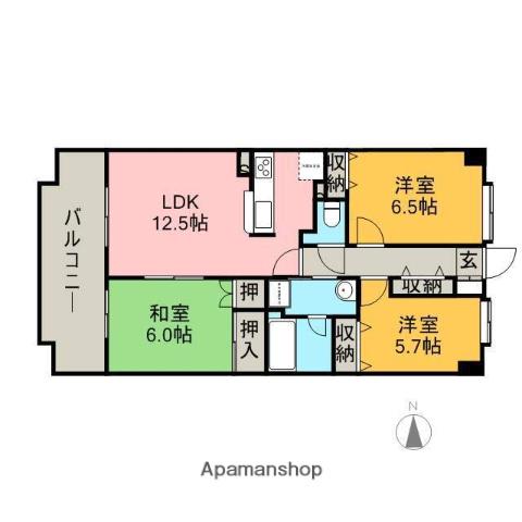 ライフステージ武蔵野 1階階 間取り