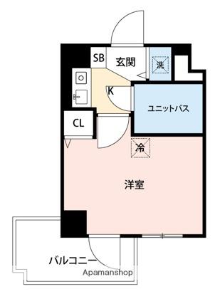 ロイヤルパレス高井戸(1K/4階)の間取り写真