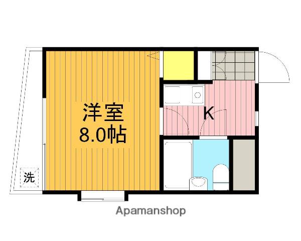 メゾン前城(1K/2階)の間取り写真