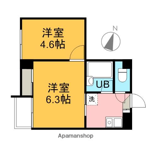 グランベル荻窪(2K/1階)の間取り写真