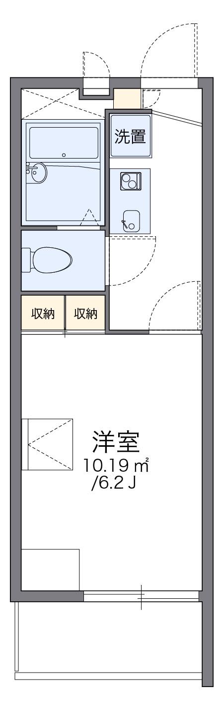 レオパレススターコート八雲台 1階階 間取り