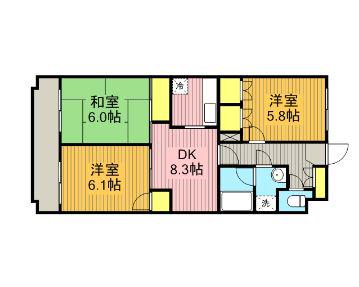 プライムアーバン武蔵小金井 5階階 間取り
