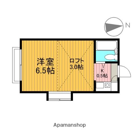 レーベンハイム吉祥寺(ワンルーム/2階)の間取り写真