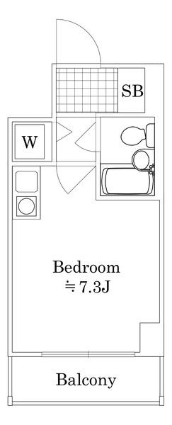 藤和シティコープ練馬(1K/6階)の間取り写真