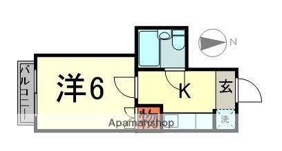 ハイムオレオ(1K/2階)の間取り写真