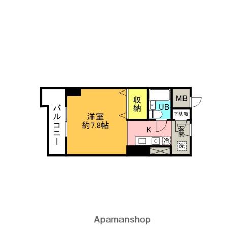 シティフォーラム新小平(ワンルーム/5階)の間取り写真