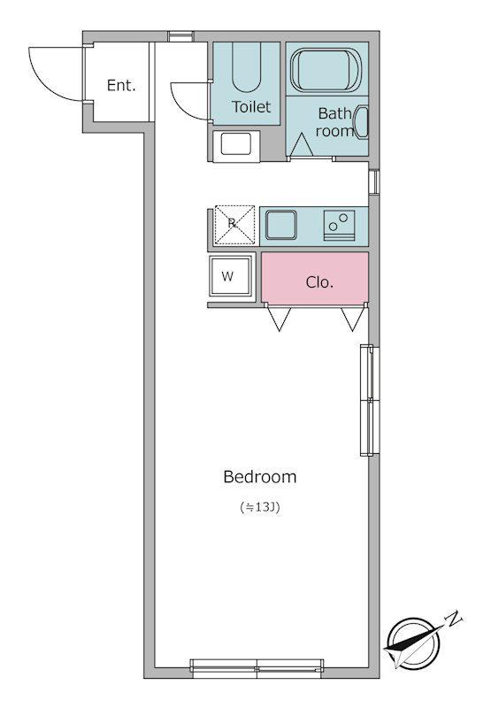 レジディア駒沢大学(1LDK/3階)の間取り写真