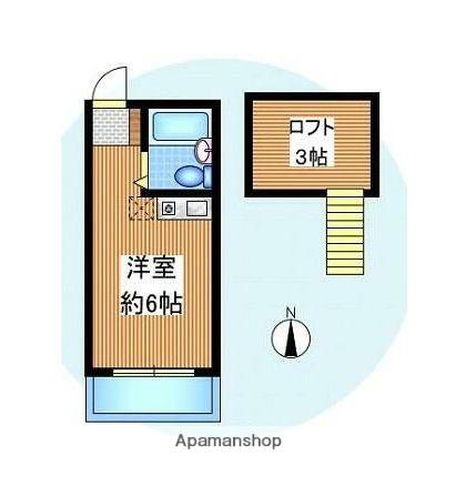 城西プラザ田無(ワンルーム/2階)の間取り写真