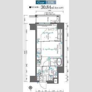 MAXIV府中AZ(1DK/2階)の間取り写真