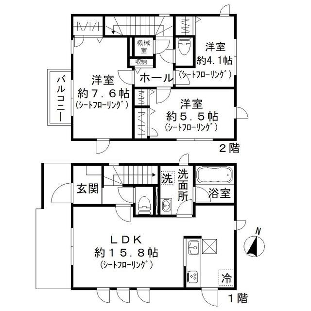 西武池袋・豊島線 保谷駅 徒歩16分 2階建 築3年(3LDK)の間取り写真