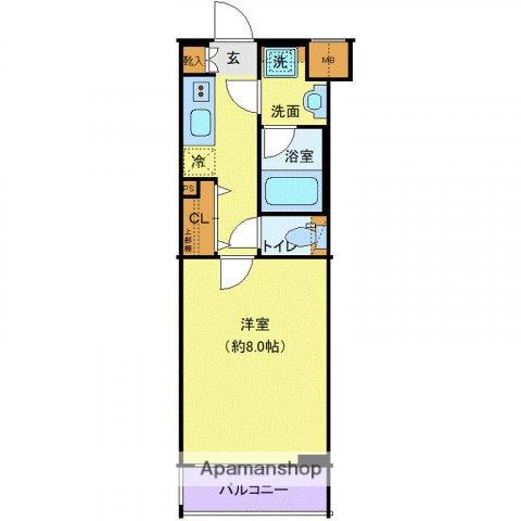 プレール・ドゥーク高井戸(1K/3階)の間取り写真