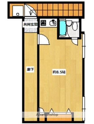 コーポ豊嶋(ワンルーム/2階)の間取り写真