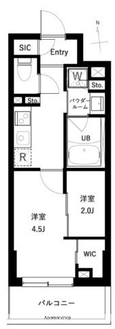 アーバンパーク高井戸(1DK/3階)の間取り写真
