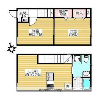 ＳＦＣ吉祥寺(2LDK)の間取り写真