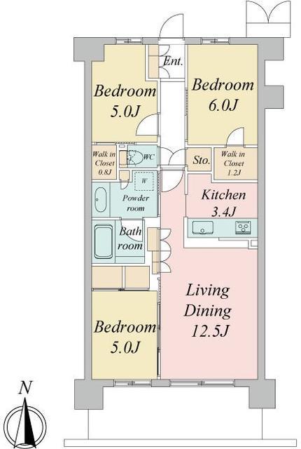 トラープランド蒼麗館(3LDK/1階)の間取り写真