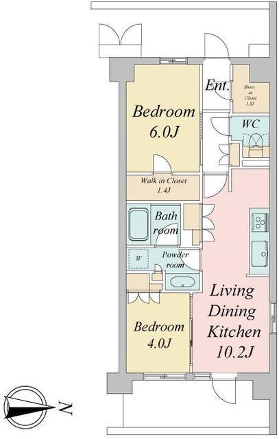 トラープランド蒼麗館(2LDK/5階)の間取り写真