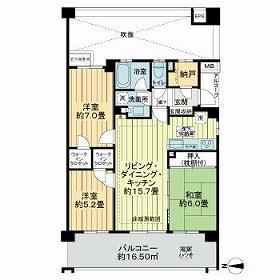 ライオンズ田無ウエストプレイス(3LDK/3階)の間取り写真