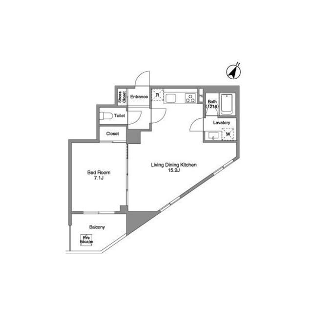 BPRレジデンス練馬富士見台(1LDK/4階)の間取り写真