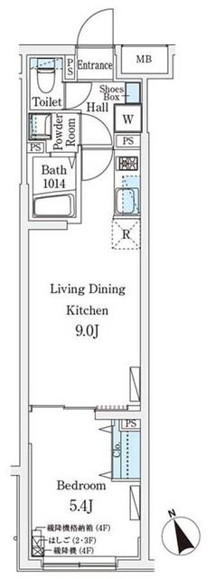 CREATIF駒澤大学前(1LDK/1階)の間取り写真