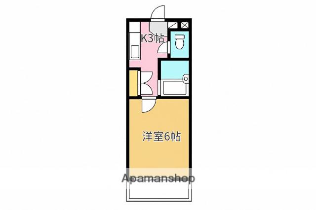 メゾン・ボナール2(1K/1階)の間取り写真