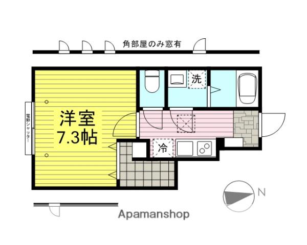 クレシェンテ(1K/1階)の間取り写真