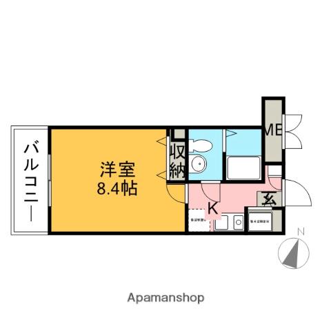 プロスパー下井草(1K/1階)の間取り写真