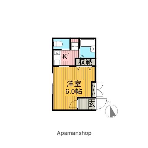 MODULOR武蔵野中町(ワンルーム/1階)の間取り写真