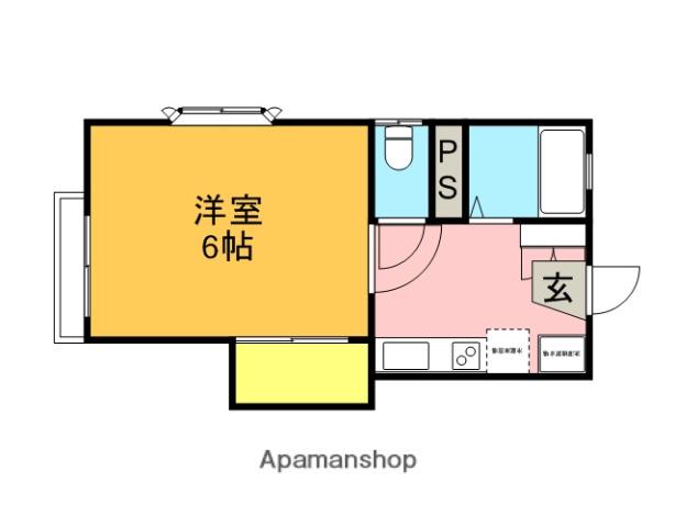 ハイツクレッセント(1K/1階)の間取り写真