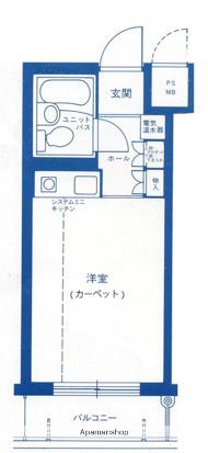 センチュリー西久保(ワンルーム/3階)の間取り写真