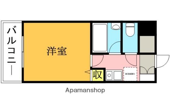 コアパレス常葉6(1K/8階)の間取り写真