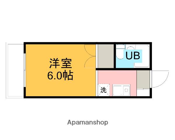 ヴィラロイヤル(1K/2階)の間取り写真