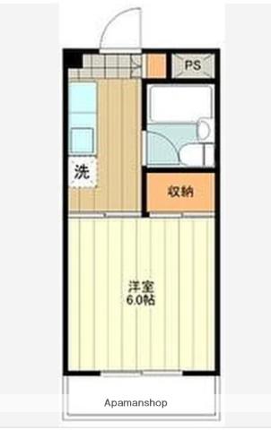 プレイリーハイムⅡ(1K/1階)の間取り写真