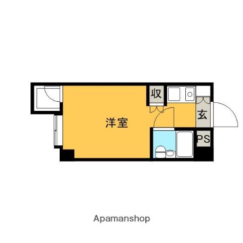 パークアベニュー国分寺(ワンルーム/4階)の間取り写真