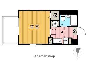山本ビル(1K/2階)の間取り写真
